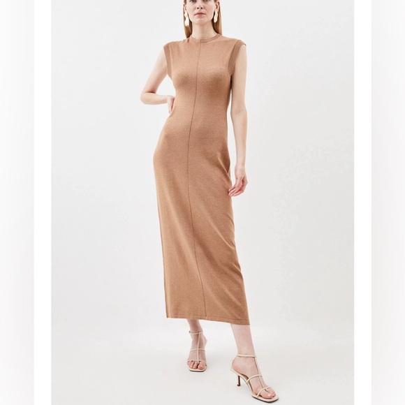 NWT Karen Millen Knitted Maxi Dress | Size S | Red - Picture 2 of 3